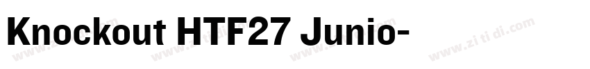 Knockout HTF27 Junio字体转换